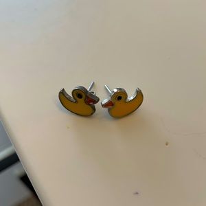 Duck earrings